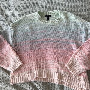 Aqua size L colorful Pastel Sweater